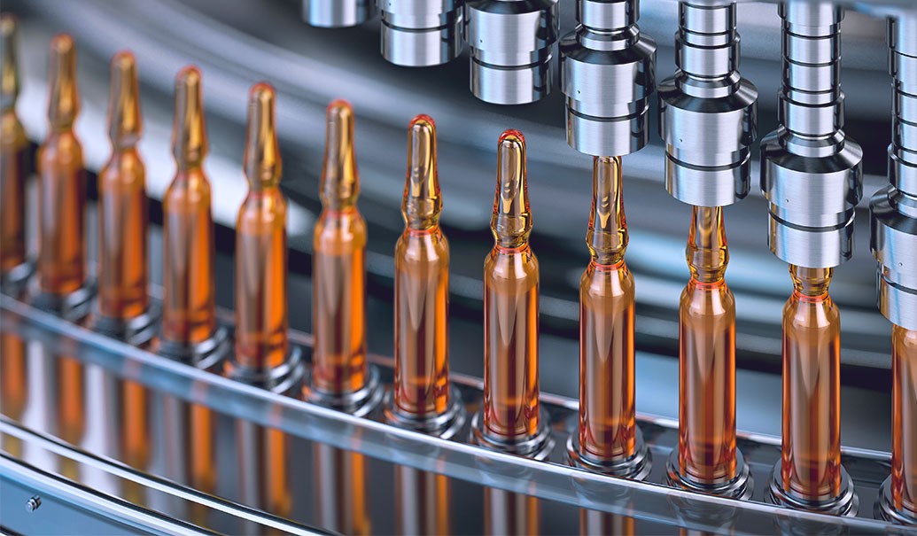 Medical-glass-vials-conveyor-line-at-modern-factory-LHS