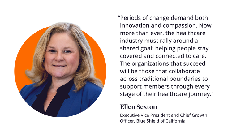 Ellen Sexton with a healthcare collaboration quote